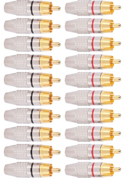 200 Adet Rca Fiş Ses Video Kilitleme Kablosu Konektörü Altın Kaplama (Yurt Dışından) fiyatları