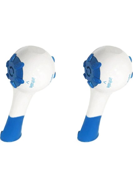 2x Taşınabilir Rehabilitasyon Cihazı Pulmoner Fonksiyon Solunum Eğitim Cihazı Solunum Egzersiz Akciğer Nefes Eğitmen (Yurt Dışından)