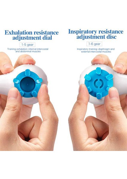 2x Taşınabilir Rehabilitasyon Cihazı Pulmoner Fonksiyon Solunum Eğitim Cihazı Solunum Egzersiz Akciğer Nefes Eğitmen (Yurt Dışından) indirimleri