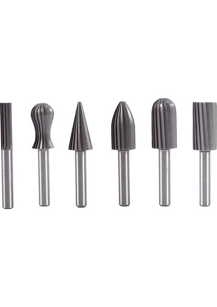 6 Adet Matkap Ucu Ahşap Oyma Uçları Hss Döner Dosya Oyma Bıçağı Taşlama Kafası Kesme Metal Plastik Ahşap Taşlama 1/4ın (Yurt Dışından)