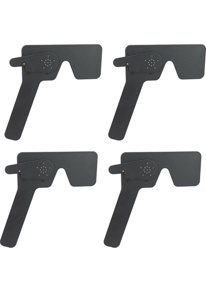 4x Profesyonel Oftalmik Lorgnette 17 Iğne Deliği Siyah Plastik Görüş Testi Göz Tıkayıcı (Yurt Dışından)