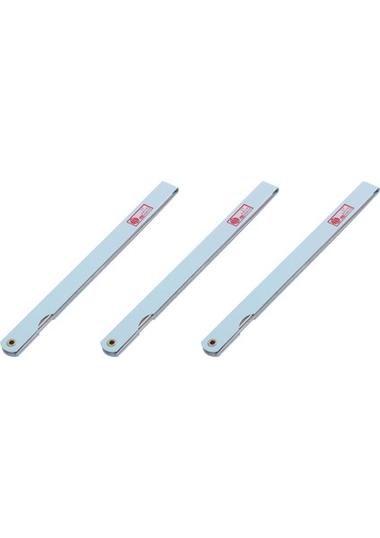 3 Adet 200MM Uzun 17 Yaprak 0.02MM-1.0MM Uzay Kalın Ölçü Feeler Ölçer Gage (Yurt Dışından)