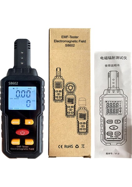 2x 3-In-1 Radyasyon Dozimetre Sayacı Geiger Emf Metre Otomatik Alarm Gerçek Zamanlı Ölçüm Radyasyon Dedektörü Test Cihazı (Yurt Dışından)