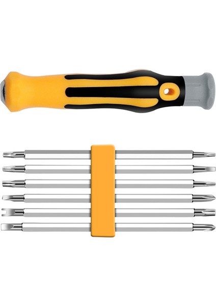 12 In 1 Çok Fonksiyonlu Ev Tornavida Seti Tornavida Özel Şekilli Çift Kafa Torx Tornavida (Yurt Dışından)