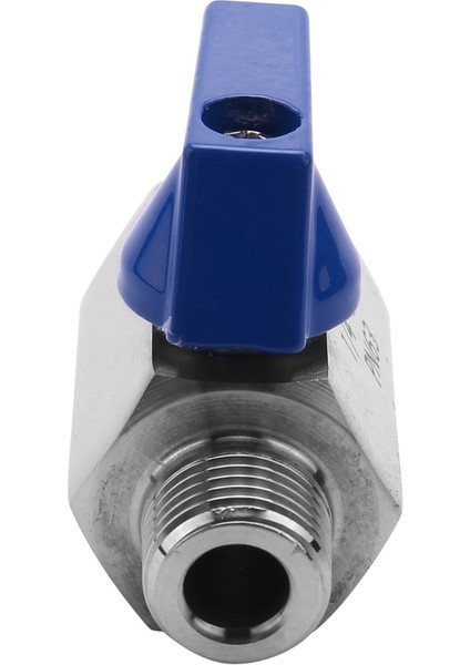 4x Paslanmaz Çelik Küresel Vana - 1/4 Inç Npt Dişli Erkek Küçük Mini Küresel Vana (1/4 Inç Erkek ve Erkek) (Yurt Dışından)
