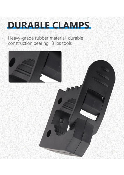 Hi-Lift Kriko Kolu Kaleci Kürek Tutucu Montajı, Kauçuk Kelepçe Montajı 1-1/7 Inç Ila 1-3/7 Inç Çaplı Aletlere Uygun - 2 Paket,многоцелевой Пакет (Yurt Dışından)