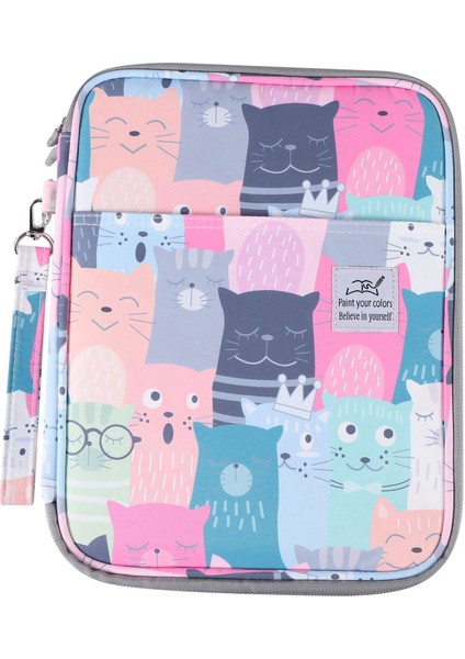 192 Yuva Kapasiteli Kalem Çantası Durumda Organizatör Kozmetik Çantası Renkli Kalem Suluboya Kalem Işaretleyiciler Jel Kalemler Çantası (Öğrenin Kedi) (Yurt Dışından)