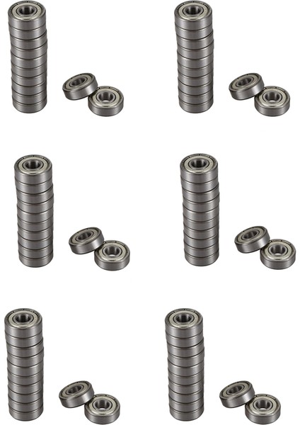 72 Adet 608Z 22MM x 8mm x 7mm Tek Sıralı Sabit Bilyalı Rulman (Yurt Dışından)