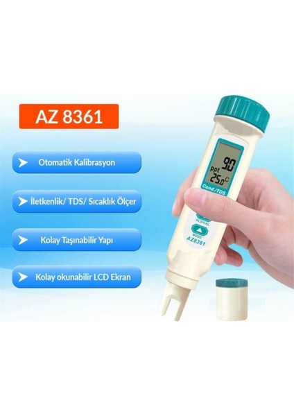 8361 Tds / Sıcaklık / Iletkenlik Ec Ölçer fırsatları
