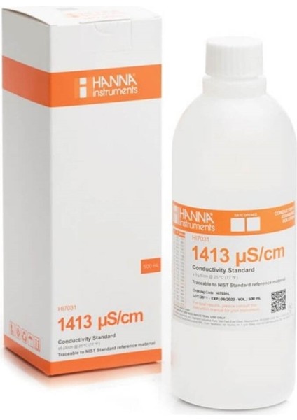 HI7031L Iletkenlik 1413ΜS/CM Kalibrasyon Çözeltisi 500ML