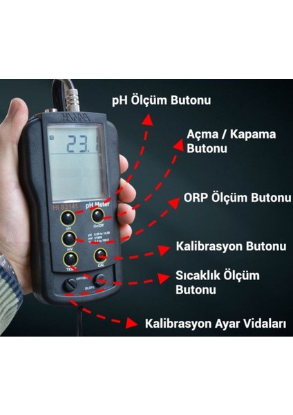Boya Ölçüm Ph Metre Seti
