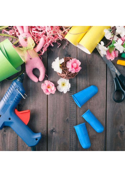 24 Adet Sıcak Eriyik Yapışkan Parmak Kapakları Silikon Parmak Koruyucuları Sıcak Tutkal Balmumu Reçine Reçine Bal Yapıştırıcılar (Yurt Dışından) indirimleri