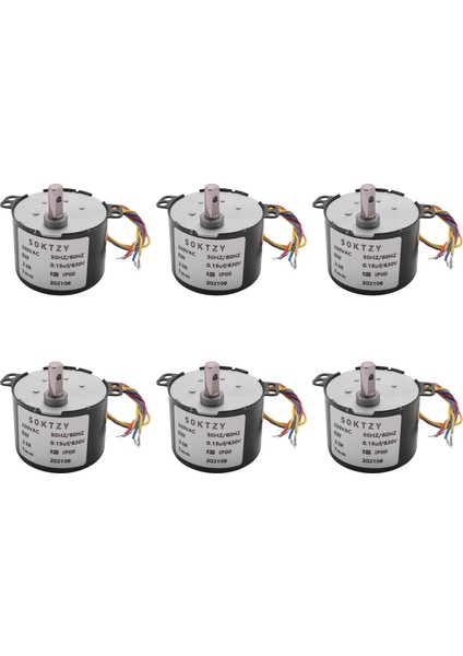 6x 50KTYZ AC220V 10W 0.5A 2.5r/ Min Kalıcı Mıknatıslı Senkron Motor Ac Dişli Azaltma Motoru Cw / Ccw (Yurt Dışından)