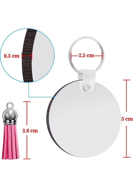 128 Adet Süblimasyon Anahtarlık Boşlukları Seti Anahtarlıklar Süblimasyon Boşlukları Isı Transferi Anahtarlık Püsküller Mdf Boş Yuvarlak (Yurt Dışından) modelleri