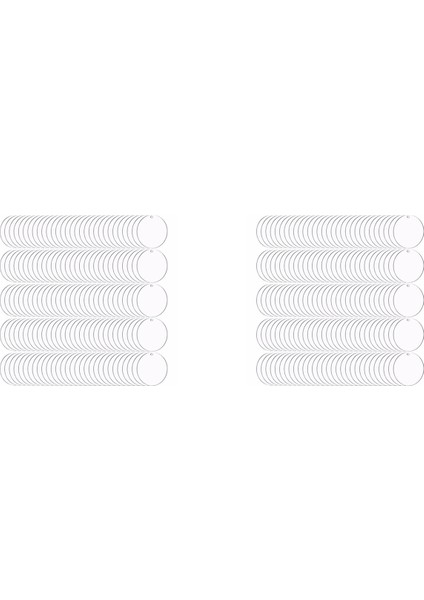 400 Adet Yuvarlak Akrilik Anahtarlık Boşlukları 2 Inç Şeffaf Akrilik Daireler Diskler Şeffaf Dıy Anahtarlık Zanaat Projesi Için (Yurt Dışından)