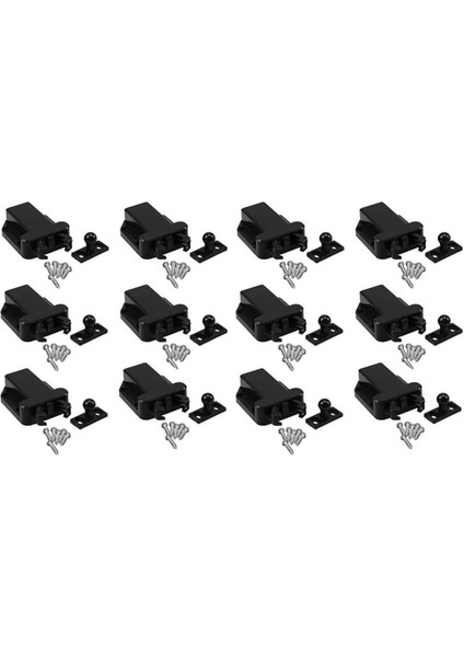 12'li Paket Manyetik Olmayan Açmak Için Itmeli Yakalama Kilidi Çekmece Dolap Yakalama Basın Mandalı Dolap Yatak Odası (Yurt Dışından)