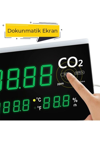 7729 Işıklı Display Ortam Hava Kalitesi Ölçer