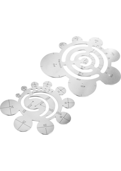 2 Yuvarlak Deri Kesme Aletleri Seti Metal Köşe Kesme Cetvel Daire Cetvel Daire Deri Yumruk Deri Şablonları (Yurt Dışından) fiyatları