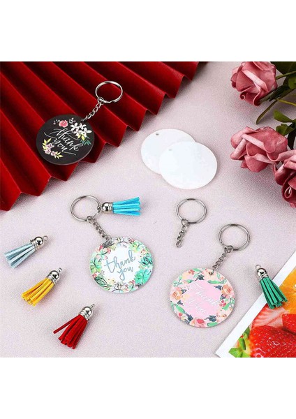 400 Adet Yuvarlak Akrilik Anahtarlık Boşlukları 2 Inç Şeffaf Akrilik Daireler Diskler Şeffaf Dıy Anahtarlık Zanaat Projesi Için (Yurt Dışından) indirimleri