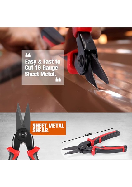 5-Pcs Pense Alet Seti, 5'i 1 Arada Çok Yönlü Alet Kiti, Hat Ustası Pensesi, Tel Sıyırıcı, Sıkma Aletleri, Sac Metal Makası ile (Yurt Dışından)