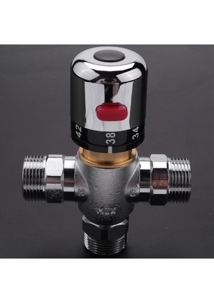 3x Katı Bakır 3 Yollu Termostatik Karışım Vanası 3/4 Inç Güneş Enerjili Su Isıtıcı Vanası Düzenleyici Sıcaklık Kontrol Vanası (Yurt Dışından) fırsatları