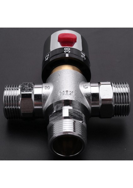 3x Katı Bakır 3 Yollu Termostatik Karışım Vanası 3/4 Inç Güneş Enerjili Su Isıtıcı Vanası Düzenleyici Sıcaklık Kontrol Vanası (Yurt Dışından) indirimleri