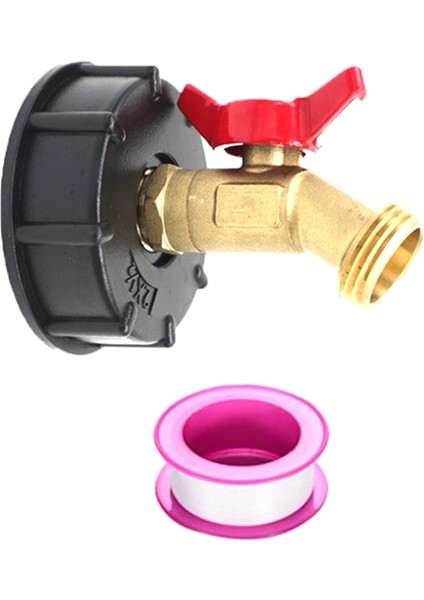 275-330 Galon Ibc Tote Tank Adaptörü, Ibc Tote Bağlantı Parçaları, S60 x 6 Kaba Diş + Bahçe Hortumu Vana Musluğu (Yurt Dışından)