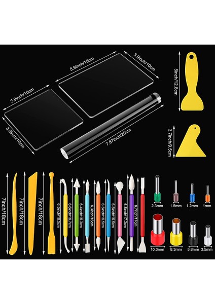 Kesici Set, Polimer Kil Rulo, Kil Kendin Yap Üretimi Için Kil Model Seti Okulda, Ofiste Vb. Kullanılabilir. (Yurt Dışından) fiyatları