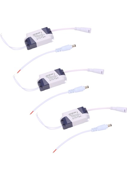 3x LED Trafo - Sabit Trafo 4-7W LED Sürücü Güç Kaynağı Trafosu DC12-24V Dayanıklı (Yurt Dışından)