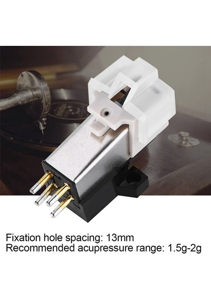 2x Vinil Plak Çalar Headshell Kartuşları Eliptik Döner Tabla Stylus Iğnesi ile Kafa Montajı (Yurt Dışından) fırsatları