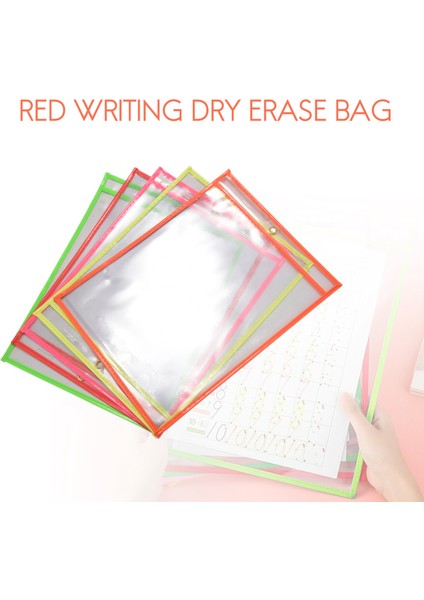 30 Çok Renkli Kuru Silme Cepleri, Büyük Boy 10 x 13 Cepler, Sınıf Organizasyonu Için Mükemmel, Yeniden Kullanılabilir Kuru Silme Cepleri, Öğretim Malzemeleri, 30'lu Paket (Yurt Dışından) modelleri