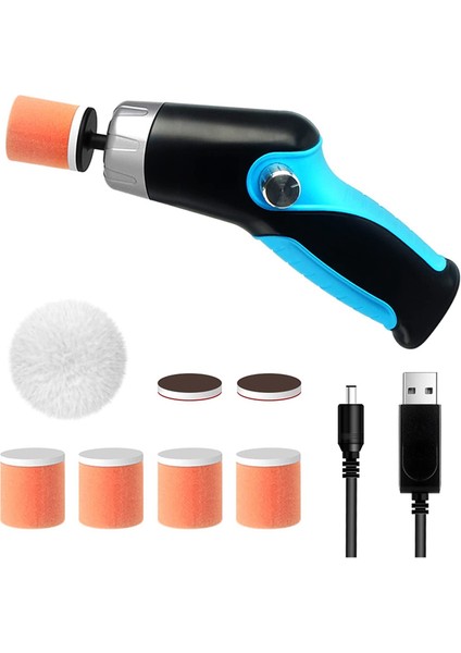 Akülü Araba Tampon Parlatıcı, Araba Detaylandırma Için Mini Taşınabilir Parlatıcı Alet Kiti W/12V 2000MAH Şarj Edilebilir Pil ve Kablo (Yurt Dışından)
