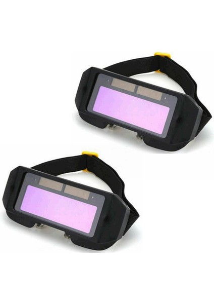 2x Otomatik Kararan Kaynak Kask Dayanıklı Otomatik Işık Değişimi Anti-Gözler Shied Gözlüğü Gözlük Maskeleri Otomobil Tonları (Yurt Dışından)