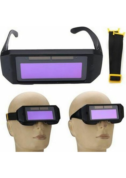 2x Otomatik Kararan Kaynak Kask Dayanıklı Otomatik Işık Değişimi Anti-Gözler Shied Gözlüğü Gözlük Maskeleri Otomobil Tonları (Yurt Dışından) fırsatları