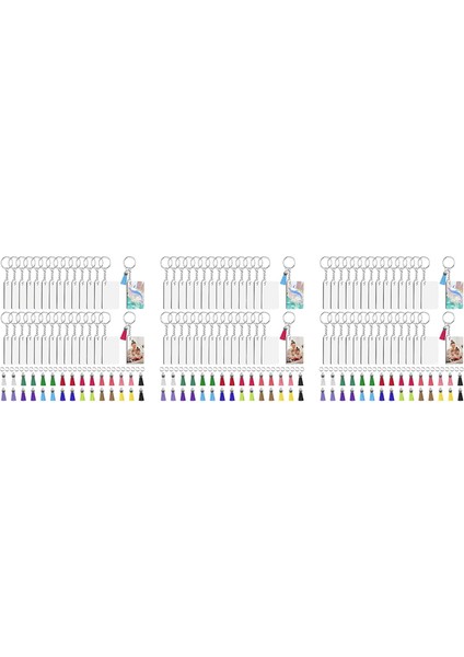 Süblimasyon Anahtarlık Boşlukları Toplu, 90 Süblimasyon Anahtarlık Boşlukları Seti Püsküllü, Anahtarlık Dairesi, Anahtarlık (Yurt Dışından)