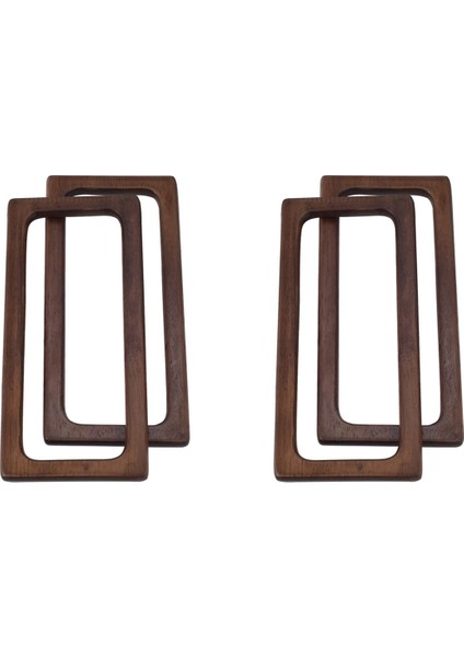 4 Adet 20CM Ahşap Çanta Kolu Dıy Dikiş Braketleri Çanta Çerçeveleri Kolları Çanta Aksesuarları Yapmak Için (Yurt Dışından)