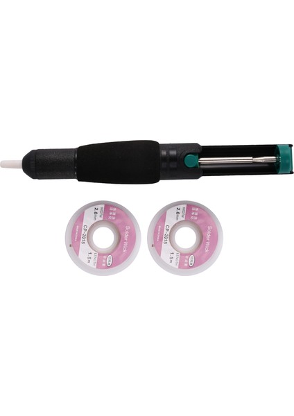 Lehim Fitili ve Lehim Sökme Pompası Lehim Emici ve Lehim Sökme Fitili 2 Adet Lehim Örgüsü (2mm Genişlik, 1,5m Uzunluk) (Yurt Dışından)