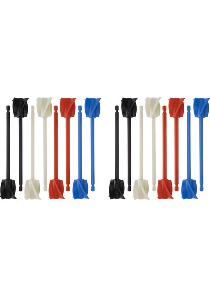 16 Adet Reçine Mikser Kürekleri, Güçlü Karıştırma Için Epoksi Mikser Aparatı, Yeniden Kullanılabilir Boya Mikseri, Boya Karıştırıcı Aparatı (Yurt Dışından)