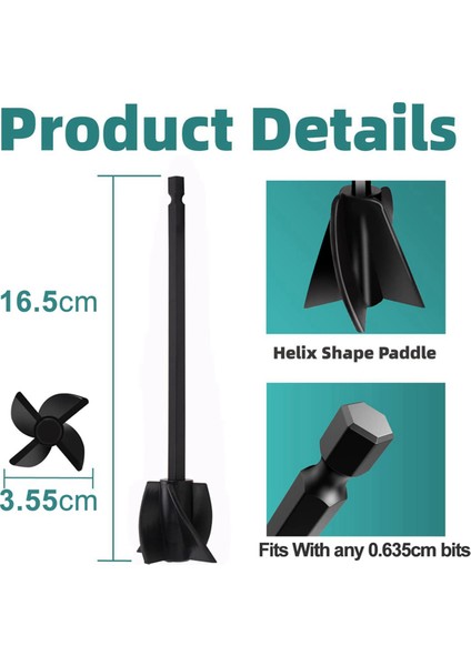 16 Adet Reçine Mikser Kürekleri, Güçlü Karıştırma Için Epoksi Mikser Aparatı, Yeniden Kullanılabilir Boya Mikseri, Boya Karıştırıcı Aparatı (Yurt Dışından) indirimleri