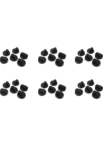 36 Pcs Mutfak Siyah Plastik Gaz Sobası Ocak Kontrol Düğmeleri (Yurt Dışından)