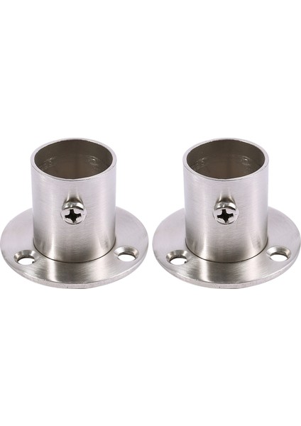 2x Dolap Gardırop 22MM Dia Boru Asılı Ray Çubuk Ucu Destek Braketi (Yurt Dışından)