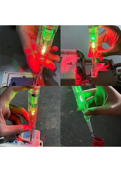 4 Adet 24-250 V Elektrikçi Devre Test Cihazı Kalem, Duyarlı Elektrik Test Cihazı Kalem, LED Gösterge Işığı ile Su Geçirmez (Yurt Dışından) modelleri