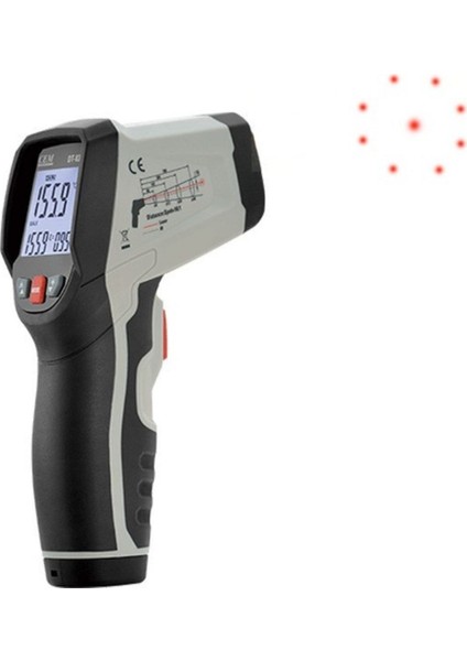 DT836 Dairesel Lazer Işıklı Termometre 1000°C