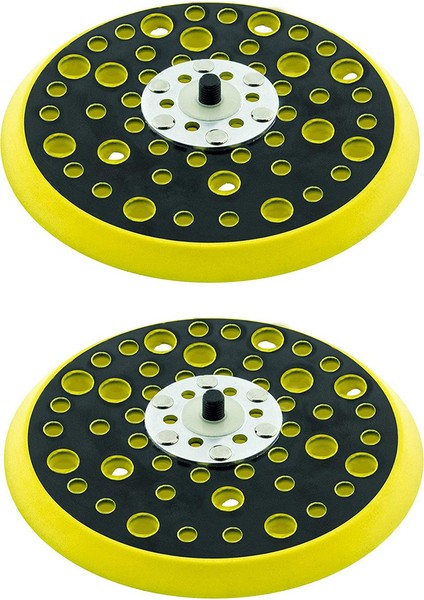 2 Adet 150MM 5/16 Konu 52 Delik Orta Yoğunluk Rastgele Orbital Zımpara Makinesi Kanca ve Döngü Destek Pedi Ceros Deros (Yurt Dışından)