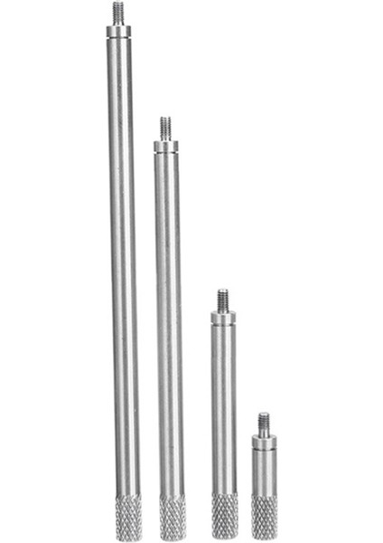 4 Adet Kadranlı Dijital Gösterge Hss Dia 5mm Gösterge Kadran Çubuğu Uzatma Kök Çubuk 25/50/75/100MM Uzunluk M2.5 (Yurt Dışından)