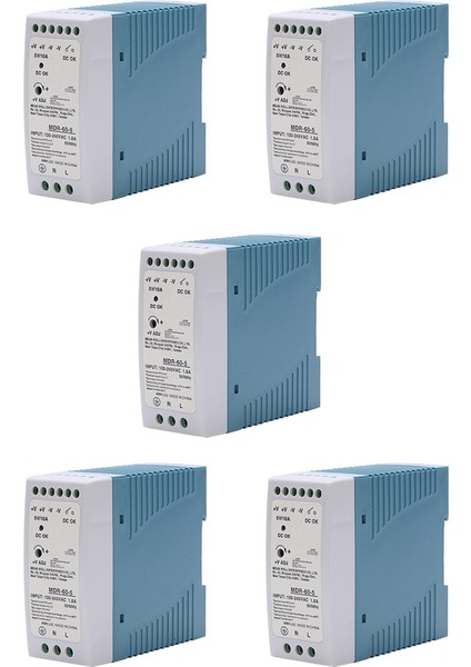5x Mdr-60 5V 60W Din Raylı Güç Kaynağı Ac-Dc Sürücü Voltaj Regülatörü Güç Kaynağı 110V 220V (Yurt Dışından)
