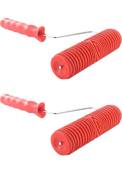 2 Adet 7 Inç Boya Rulosu Dıy Duvar Dekorasyon Aracı Dokulu Ahşap Tahıl Tasarımı Için 7 Inç (Yurt Dışından)