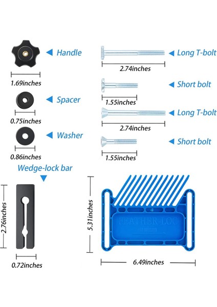 Yükseltilmiş Tüy Tahtası Güvenlik Cihazı Istiflenebilir Tüy Tahtası Çoğu Standarda Uyuyor, T Yuvaları, Masa Testerelerindeki T Rayları, Mavi,многоцелевой Пакет (Yurt Dışından) fiyatları