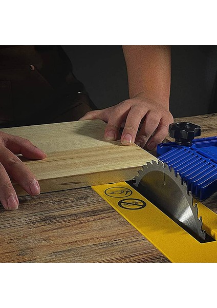 Yükseltilmiş Tüy Tahtası Güvenlik Cihazı Istiflenebilir Tüy Tahtası Çoğu Standarda Uyuyor, T Yuvaları, Masa Testerelerindeki T Rayları, Mavi,многоцелевой Пакет (Yurt Dışından) fırsatları