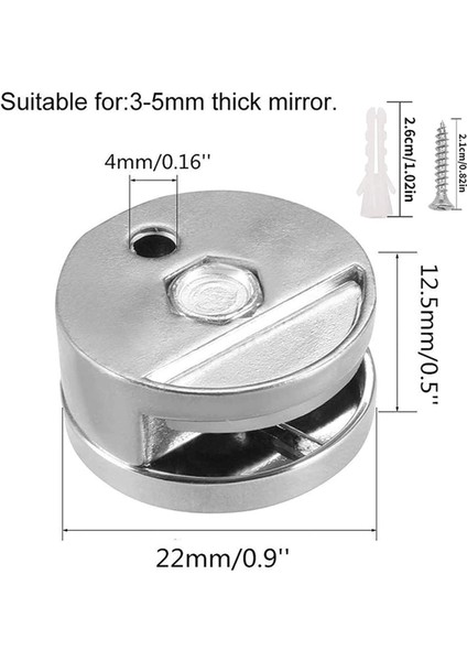 16 Adet Ayna Klip Seti Ayna Tutucu Klipler Çinko Alaşım Ayna Tutucular Duvarlar Için Sabit Bağlantı 3-5mm Kalın Ayna (Yurt Dışından) fırsatları